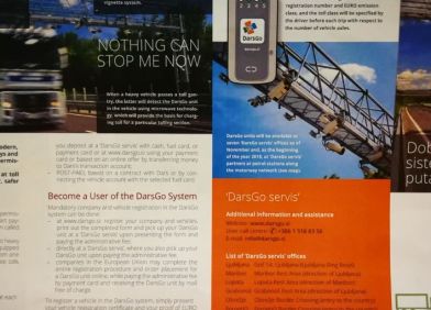 DARSGO-NOVI NAPLATNI SISTEM ZA TEŠKA VOZILA U REPUBLICI SLOVENIJI